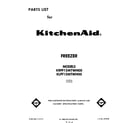KitchenAid KLFF15MTWH00 front cover diagram