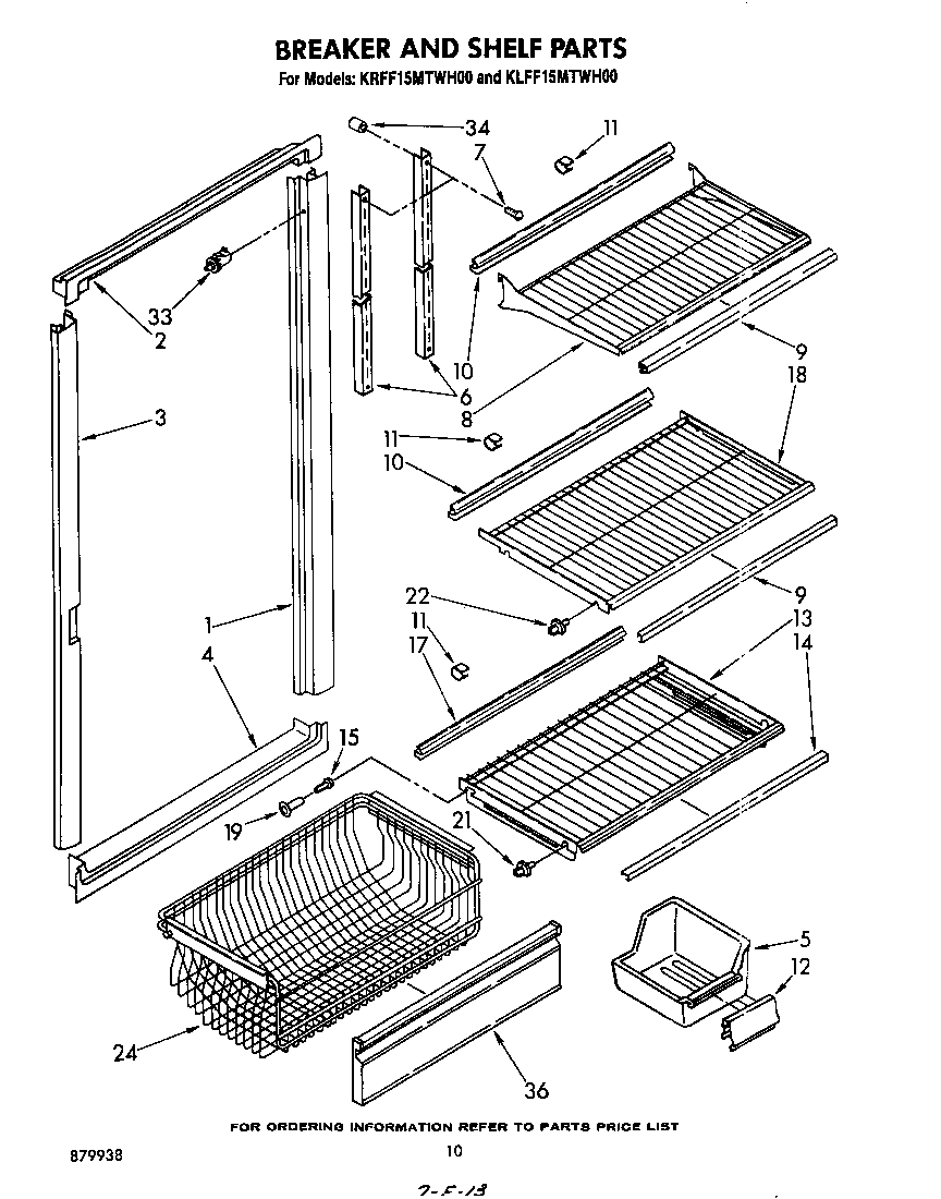 Breaker and shelf