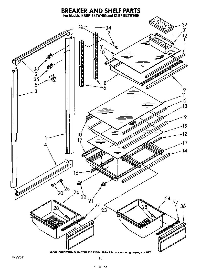 Breaker and shelf