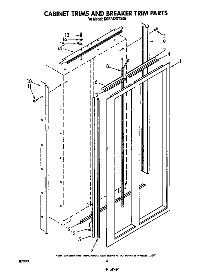 CABINET TRIMS AND BREAKER TRIM