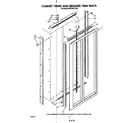 KitchenAid KSRF42DTX00 cabinet trims and breaker trim diagram
