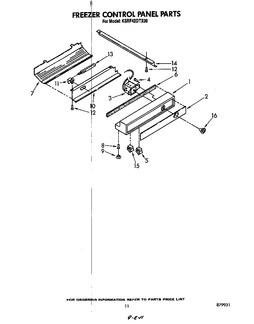 FREEZER CONTROL PANEL