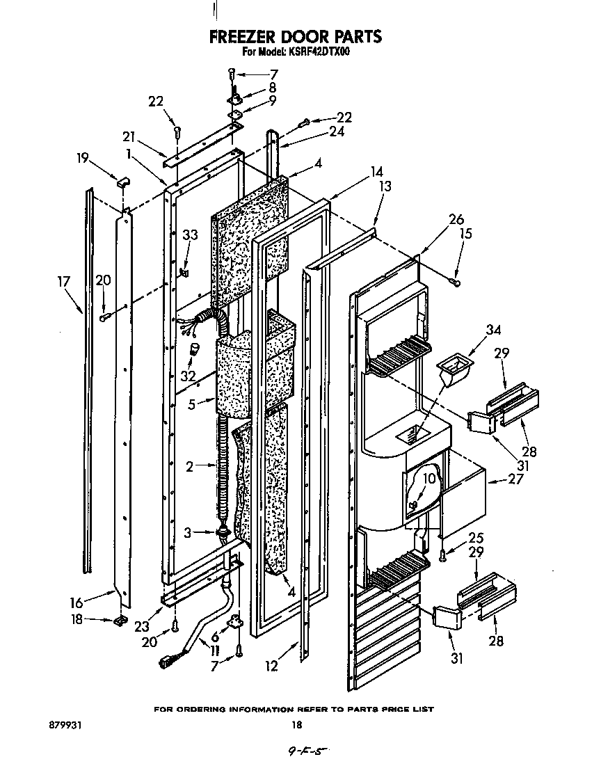 Freezer door