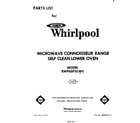 Whirlpool RM988PXLW0 front cover diagram
