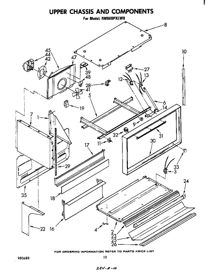 UPPER CHASSIS AND COMPONENTS