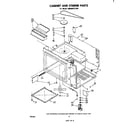 Whirlpool RM988PXLW0 cabinet and stirrer diagram