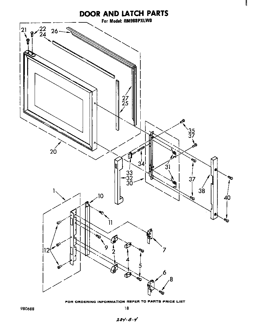 DOOR AND LATCH