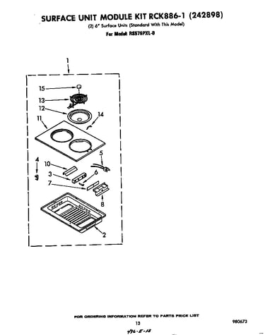 Surface unit rck 886-1 (242898)