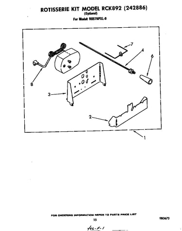 Rotisserie kit rck 892 (242886)
