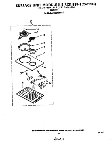 Surface unit rck 889-1 (242903)