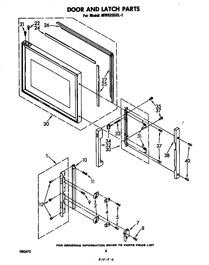 Door and latch