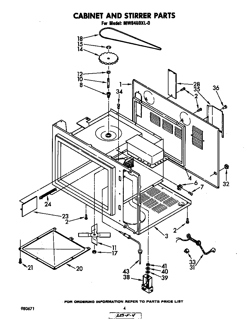 Cabinet and stirrer