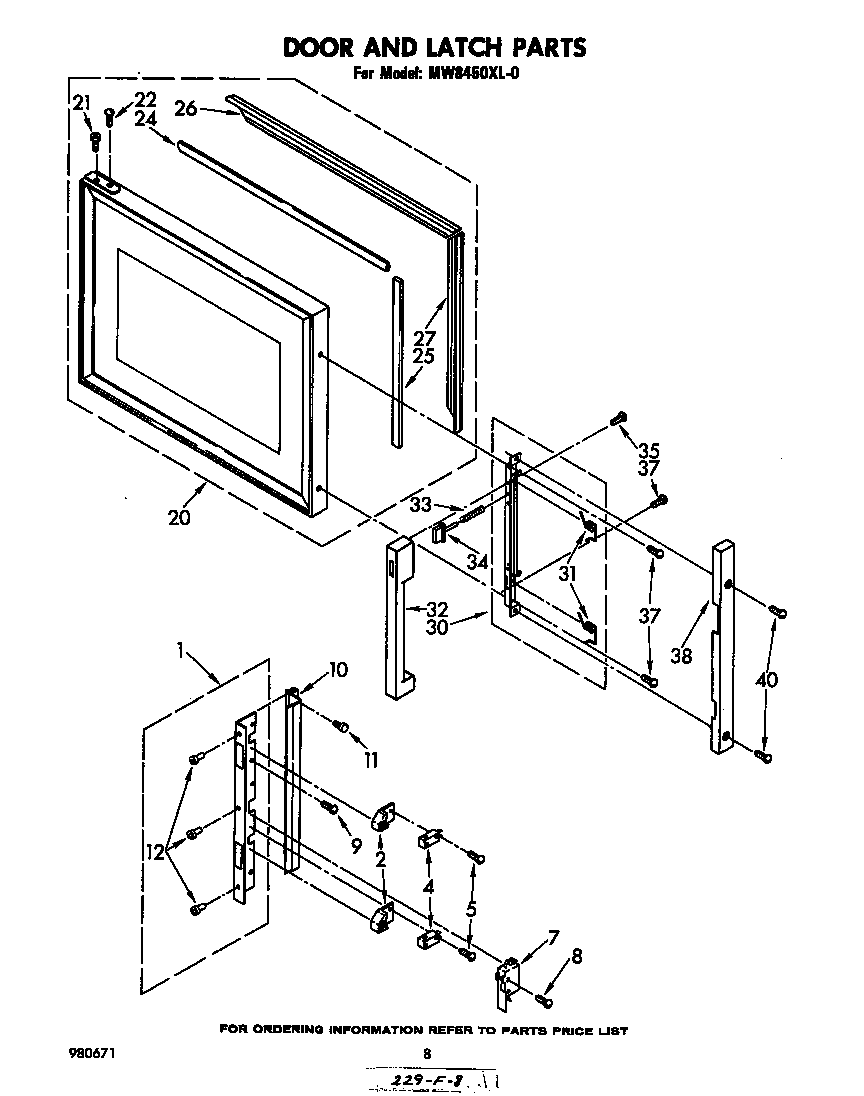 Door and latch