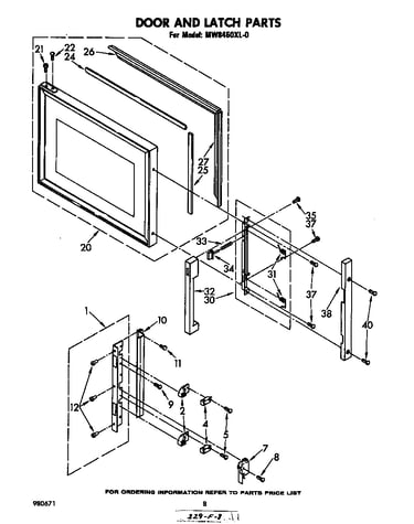 Door and latch
