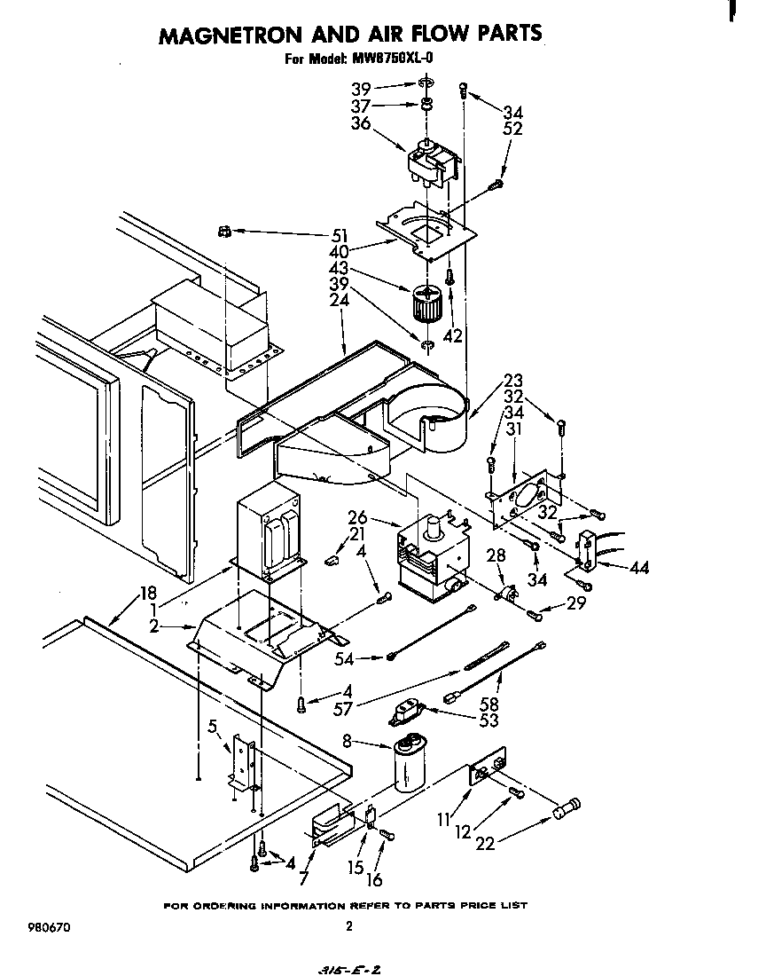 Magnetron and air flow
