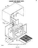 Cabinet and hinge