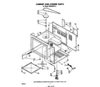 Whirlpool MW8600XL0 cabinet and stirrer diagram