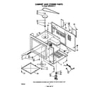 Whirlpool MW8300XL0 cabinet and stirrer diagram