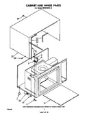 Cabinet and hinge