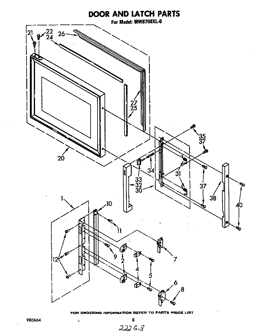Door and latch