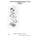 Whirlpool RS676PXL0 surface unit kit rck 889-1 diagram
