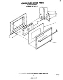 Lower oven door
