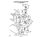 Whirlpool MW8400XL0 magnetron and air flow diagram