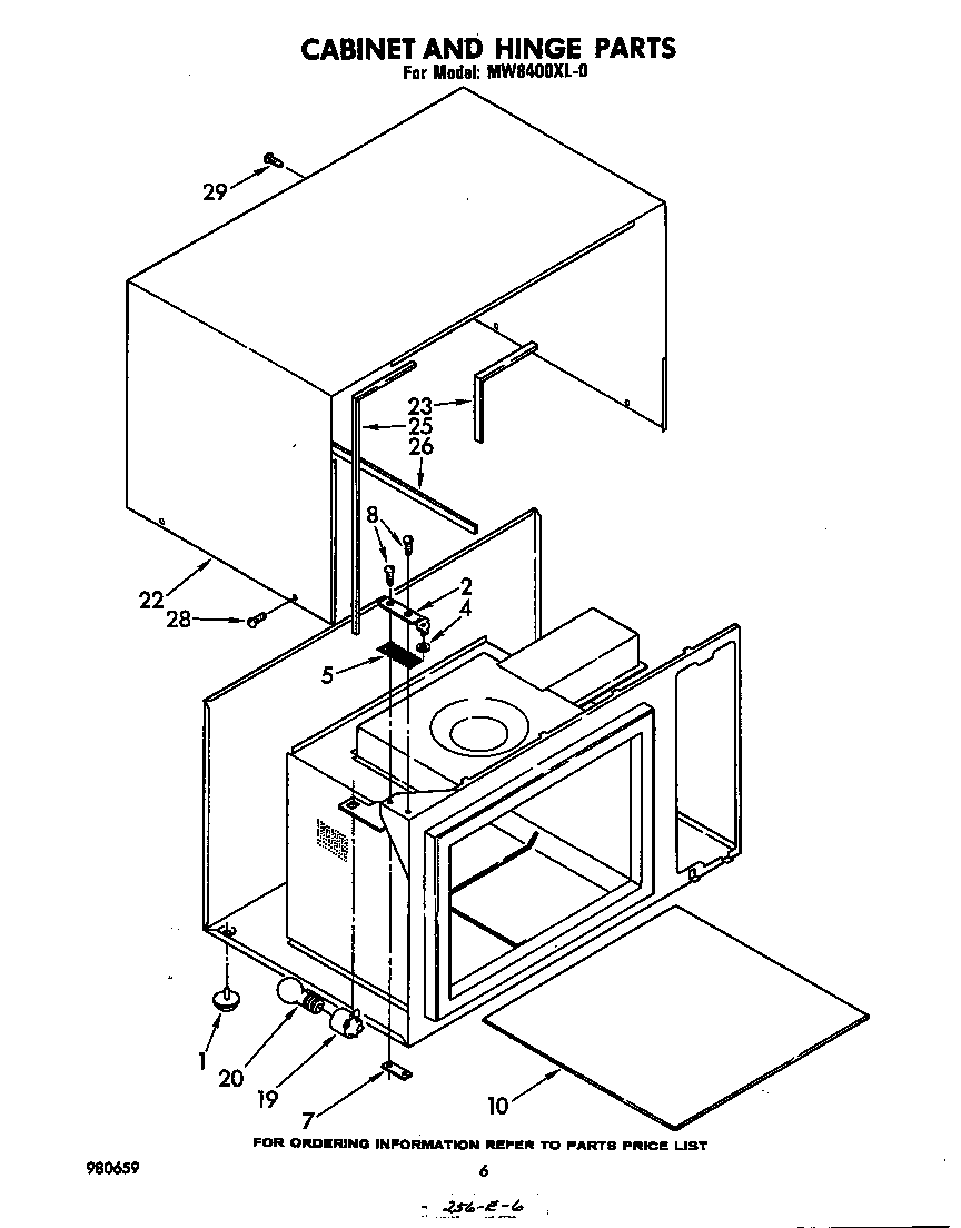 Cabinet and hinge