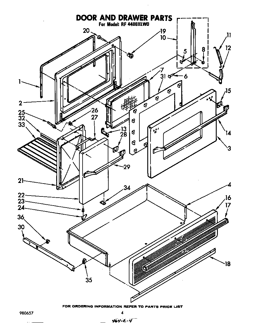 Door and drawer