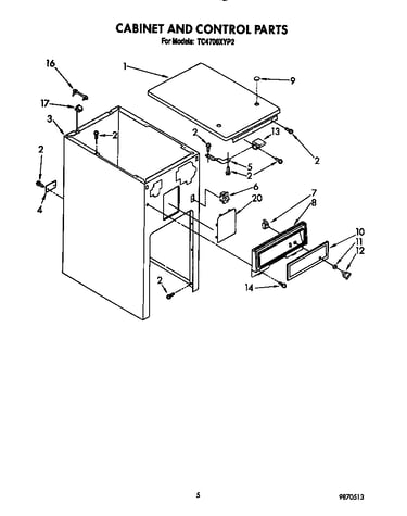 Cabinet and control