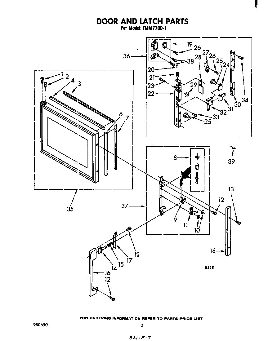 Door and latch