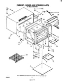 Cabinet, hinge, and stirrer