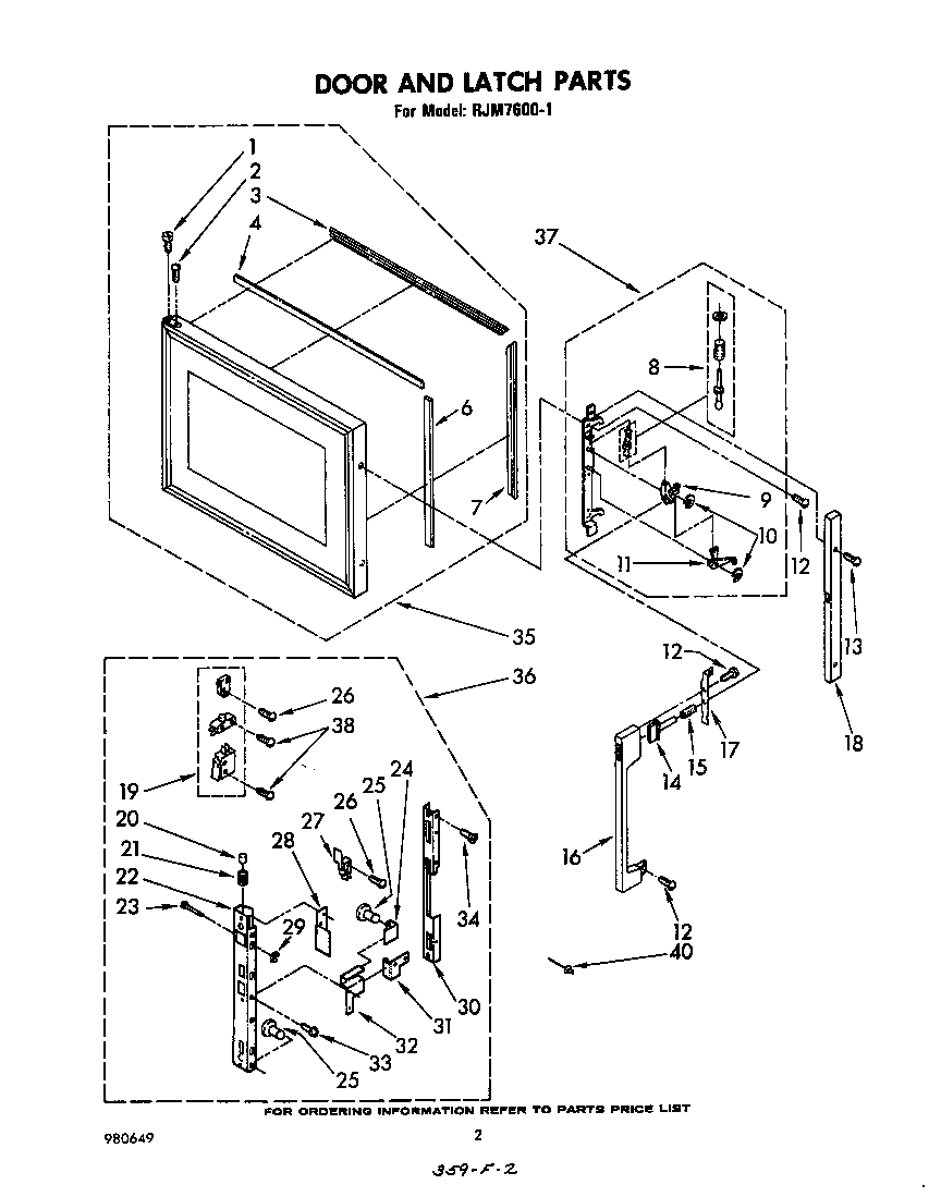 Door and latch