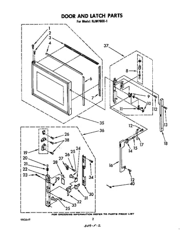 Door and latch