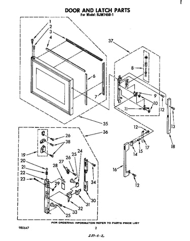 Door and latch