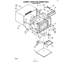 Whirlpool RJM71001 cabinet, hinge, and stirrer diagram