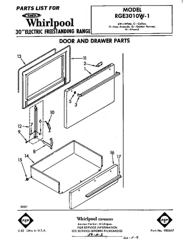 Door and drawer