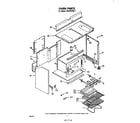 Whirlpool RGE3010W1 oven parts diagram