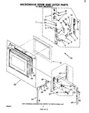 Microwave door and latch