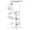 Whirlpool RM235PXK0 magnetron and air flow diagram