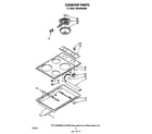 Whirlpool RS6300XKW0 cooktop diagram