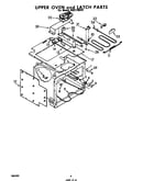 Upper oven and latch
