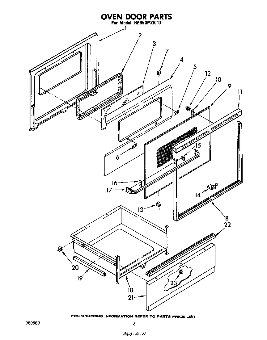 Oven door