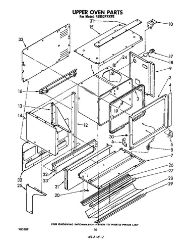 Upper oven