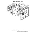 Whirlpool RM278PXK0 door and drawer diagram