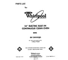 Whirlpool RB1200XKW0 front cover diagram