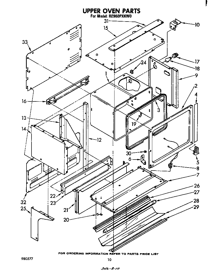 Upper oven