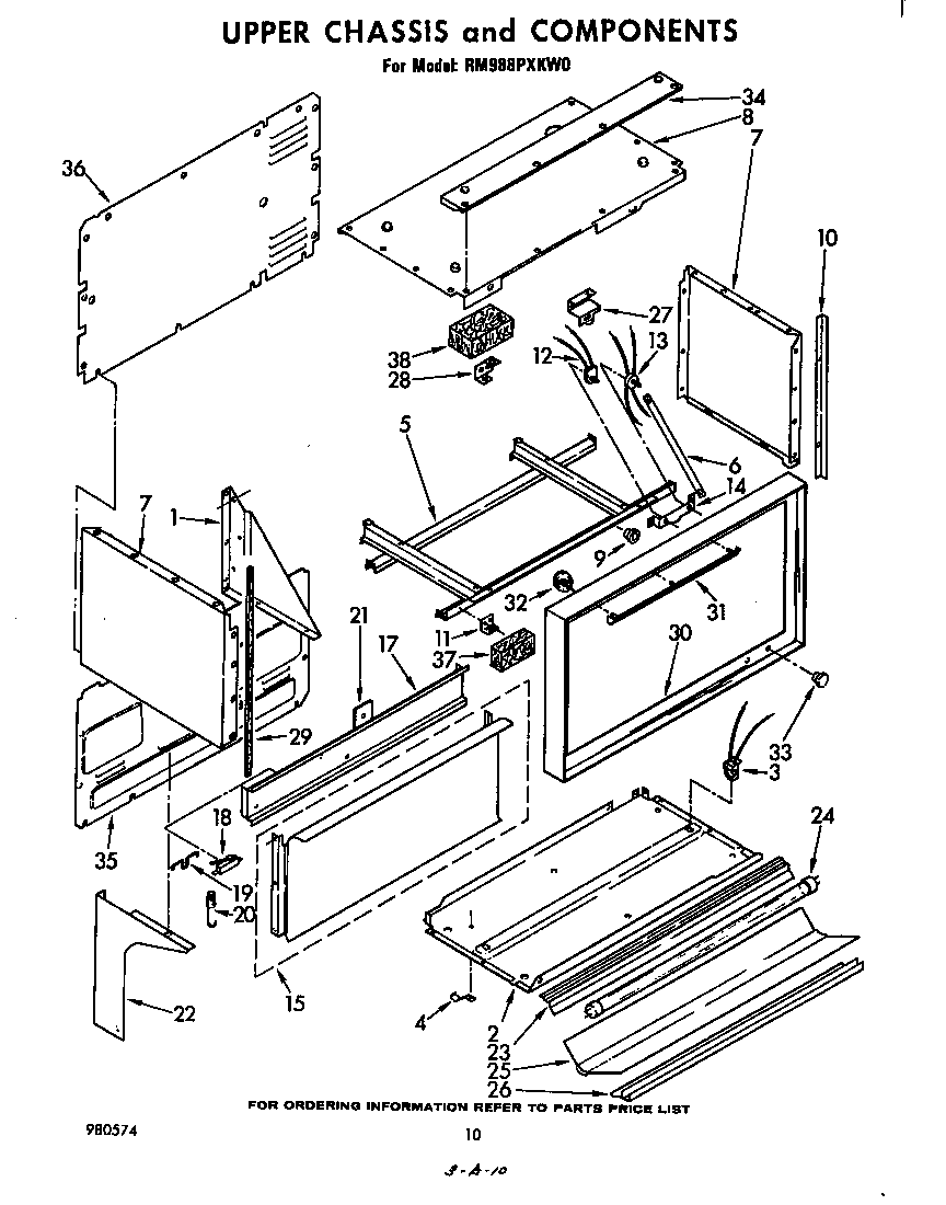 UPPER CHASSIS AND COMPONENTS