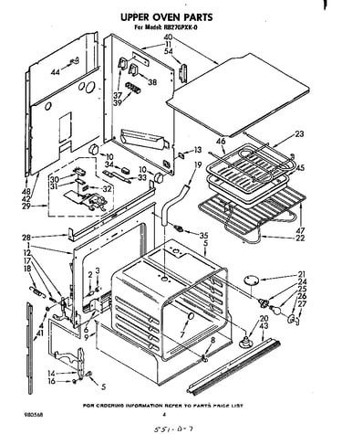 Upper oven