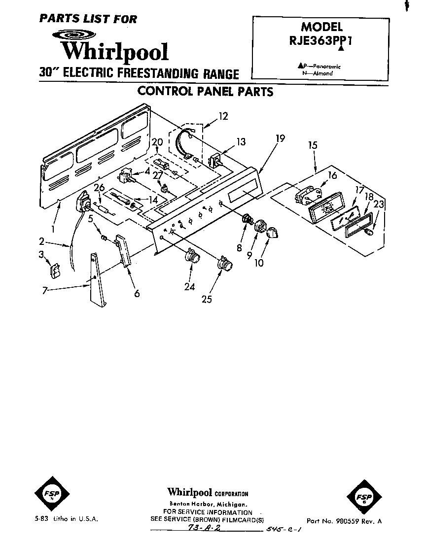 CONTROL PANEL